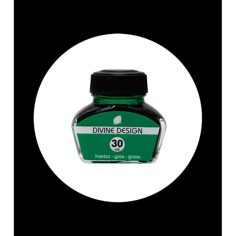 Tintero tinta verde hierba 30 ml