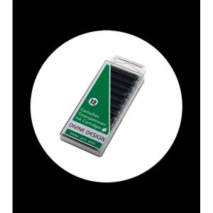 12 Standardpatronen für Füller in grasgrün