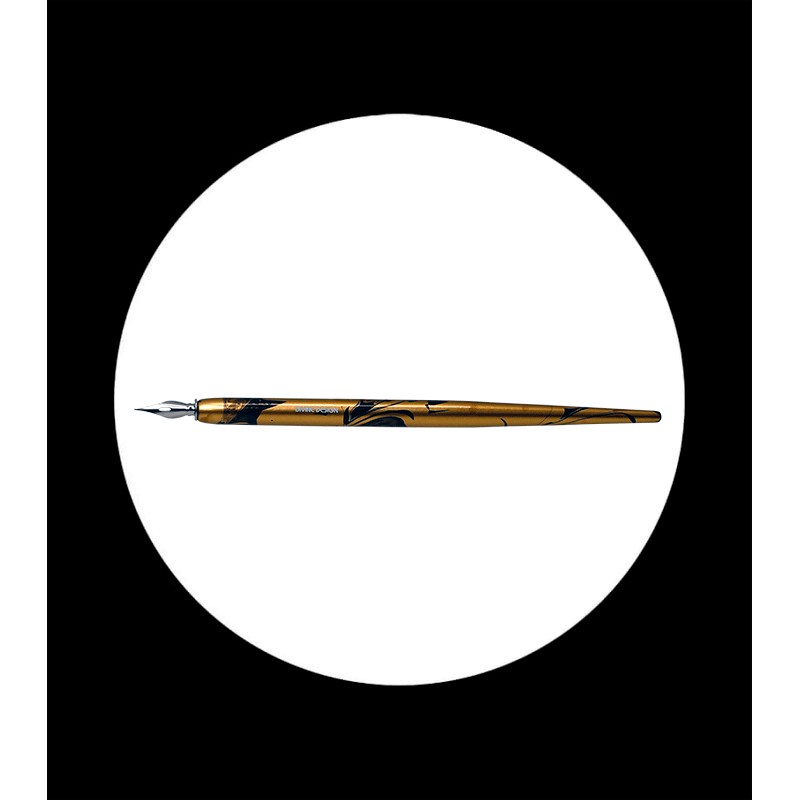 nibholder for calligraphy marbled black-gold - Image 2