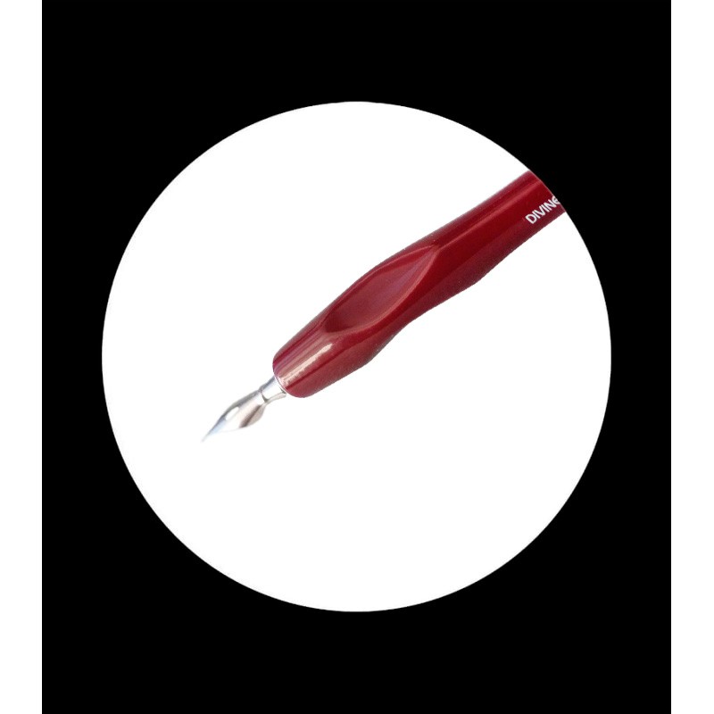 Plumilla para caligrafía ergonómica triple lacado cereza - Imagen 2