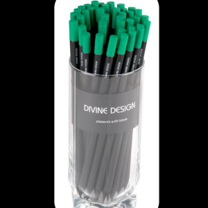 Lápiz premium grafito negro goma encapsulada verde