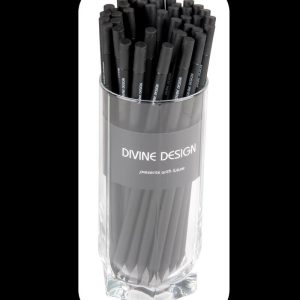 Lápiz premium grafito negro goma encapsulada negra