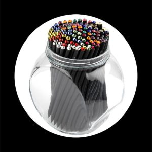 Lápiz premium grafito negro cristal col. surt. 120 unidades