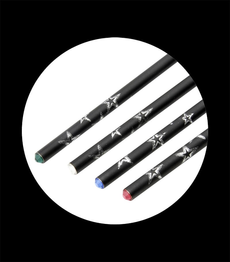 Lápiz premium grafito negro cristal col. surt "Stars"