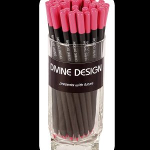 Lápiz tintado negro mina fluor rosa