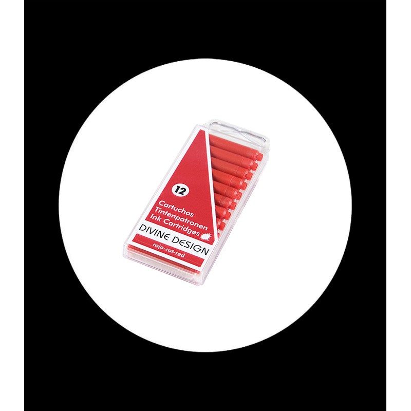 12 cartuchos standard tinta roja