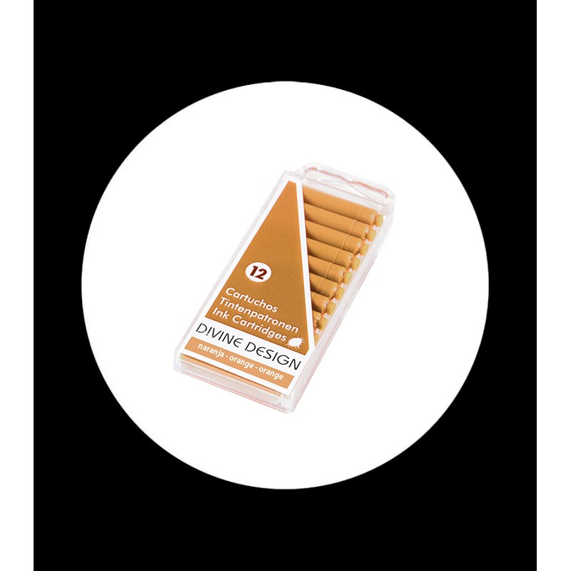 12 cartuchos standard tinta naranja