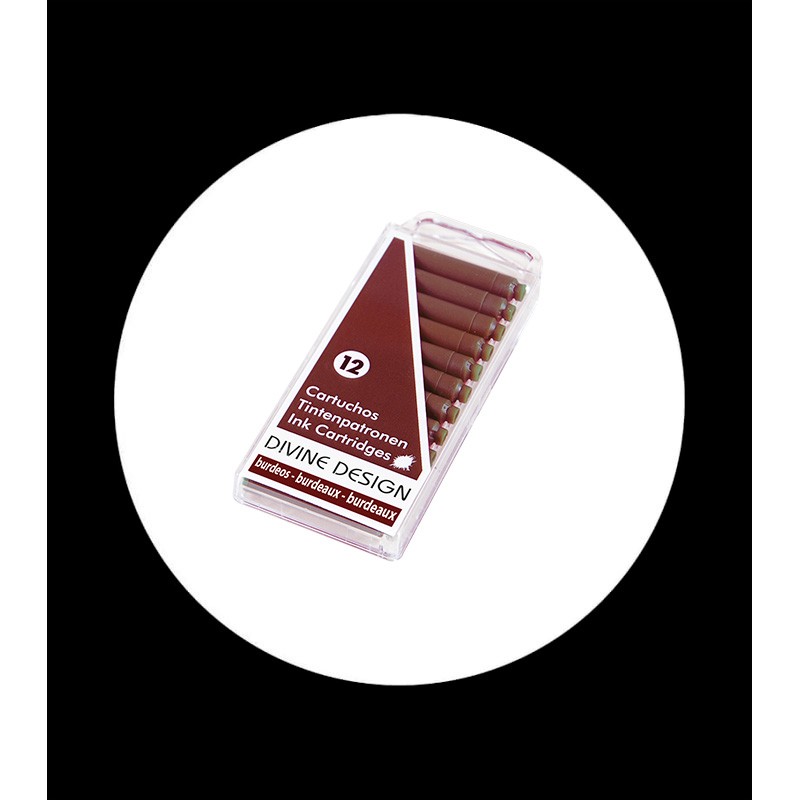 12 cartuchos standard tinta burdeos