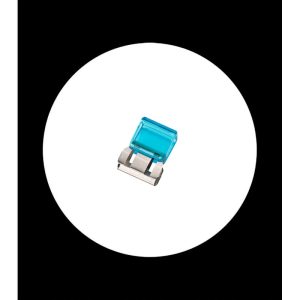 Clix pequeño de acero y polipropileno azul