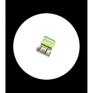Clix pequeño de acero y polipropileno verde