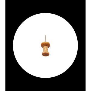 Pins de madera y acero