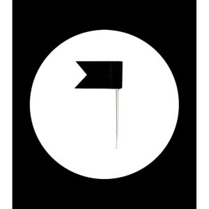 Pins bandera negro