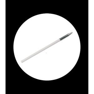 Lápiz premium grafito blanco con capuchón alargado