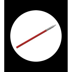 Lápiz premium grafito rojo con capuchón alargado