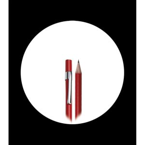 Bleistift lackiert in rot mit Clip