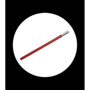 Lápiz premium grafito rojo con capuchón redondo