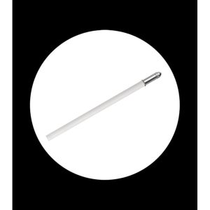 Lápiz premium grafito blanco con capuchón redondo