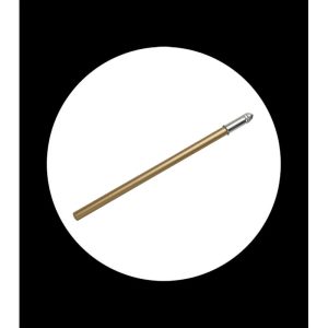 Bleistift gold lackiert mit runder Metallkappe