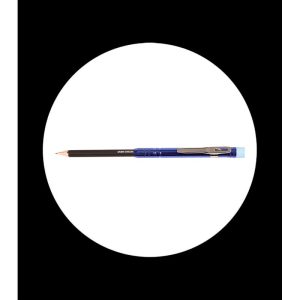 Extensión de aluminio azul para lápiz con minilápiz, goma y clip