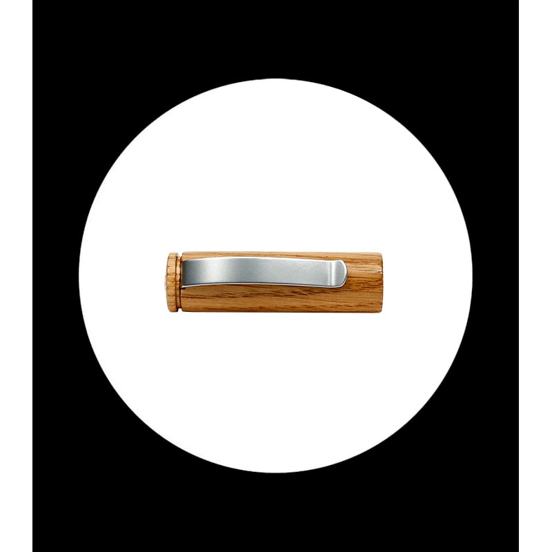 Pluma estilográfica cuerpo de madera de roble - Imagen 3