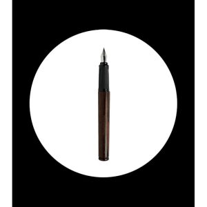 Pluma estilográfica cuerpo de madera de wengue