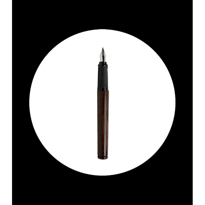 Pluma estilográfica cuerpo de madera de wengue