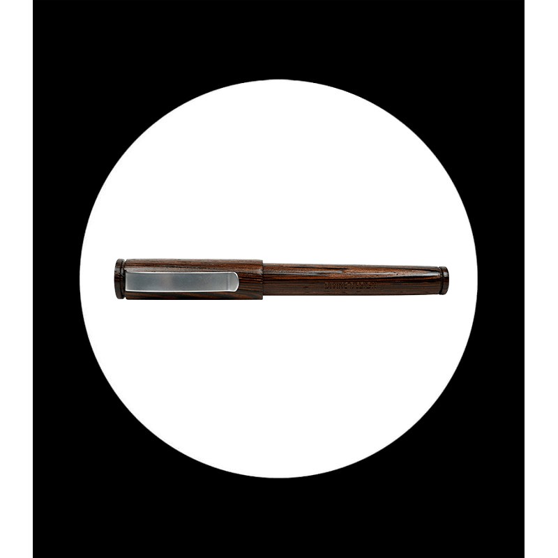 Pluma estilográfica cuerpo de madera de wengue - Imagen 2