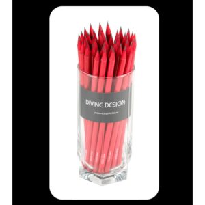 premium graphite pencil made of dyed wood in red