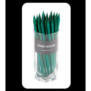 premium graphite pencil made of dyed wood in green