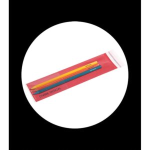 pack 3 premium pencils made of dyed wood in assorted colours
