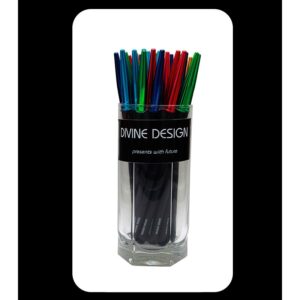 premium graphite black pencil with long pencil cap assorted col.
