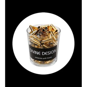 round short golden pencil cap 150 units