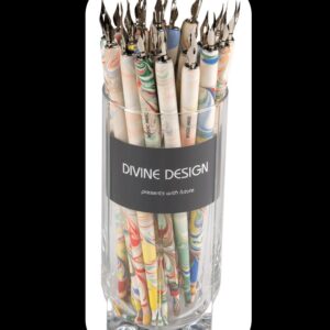 nibholder for calligraphy marbled rainbow