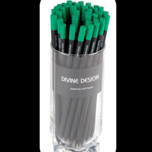 premium graphite black pencil with green eraser capsule
