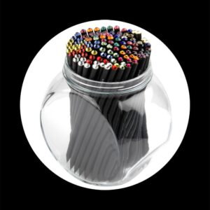 premium graphite black pencil with crystal display 120 units