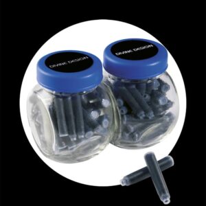 50 standard ink cartridges for fountain pen blue