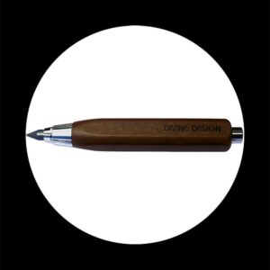 wooden sketch pencil natural col. 5,6 square