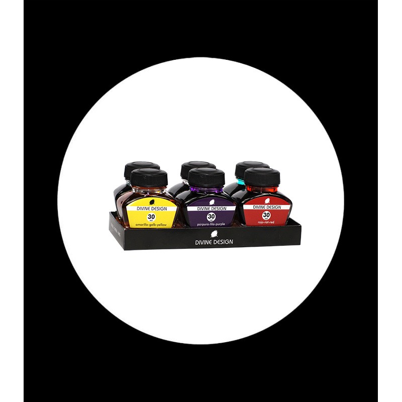 pack 6 ink bottles 30 ml assortment 1