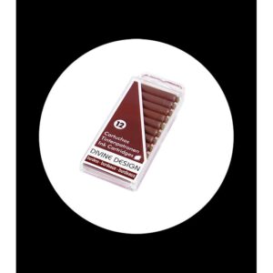12 standard ink cartridges for fountain pen bordeaux