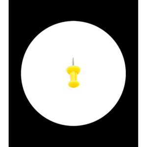 yellow marking pin