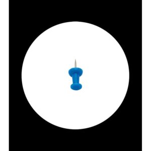 blue marking pin