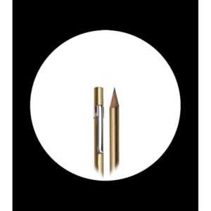 premium graphite golden pencil with chrome clip