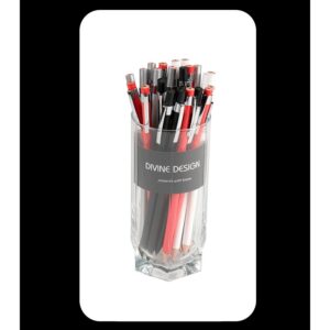 premium graphite pencil in assorted colours with chrome clip