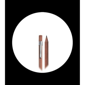 premium graphite natural colour pencil with chrome clip