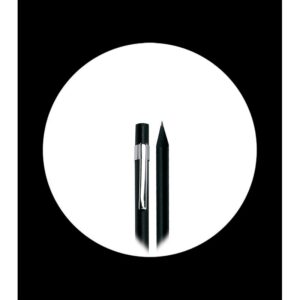 premium graphite black pencil with chrome clip