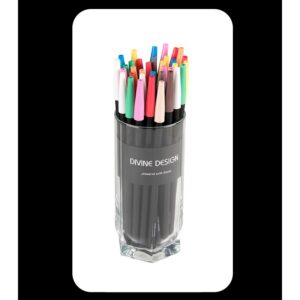 premium graphite black pencil with plastic pen cap assorted