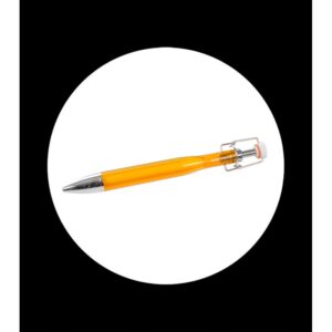 ballpoint pen with white cap