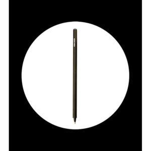 black ballpoint pen with crystal and metal cap