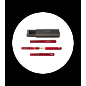 Inkroller with standard cartridge. Marbled red